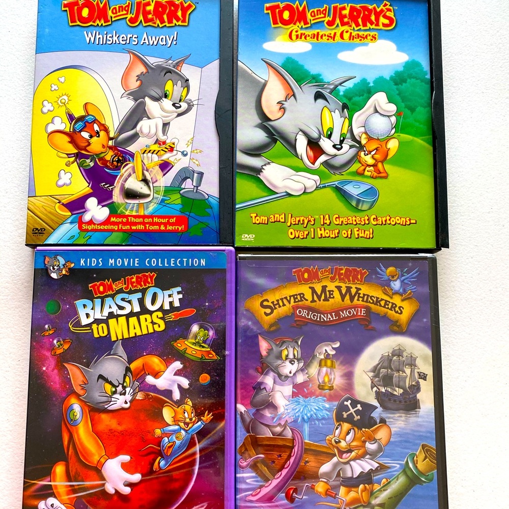 DVDs - Kids Tom & Jerry x 4